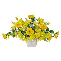 光触媒 人工観葉植物 造花 サンプリーズ (高さ28cm)