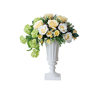 【送料無料】クリームカップ (造花) 高さ53cm 光触媒 (458A200)