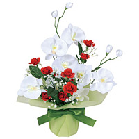 光触媒 人工観葉植物 造花 ブライトコチョウラン (高さ43cm)