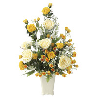 【送料無料】レーシーレディ (壁掛タイプ) (造花) 高さ67cm 光触媒 (667A120)