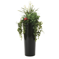 【送料無料】寄せ植えユッカ (人工観葉植物) 高さ130cm 光触媒 (727A600)