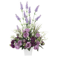 光触媒 人工観葉植物 造花 ソフィアラベンダ― (高さ54cm)