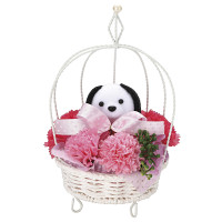 光触媒 人工観葉植物 造花 プリティドッグ (高さ23cm)