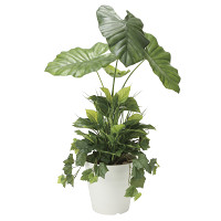 【送料無料】タロリーフ90植栽付 (人工観葉植物) 高さ90cm 光触媒機能付 (873A170)