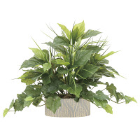 【送料無料】フレッシュミックス (人工観葉植物) 高さ42cm 光触媒 (874A100)
