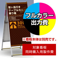 Aサイン A-612用印刷制作費 IJ出力＋UVマットラミネート加工込 【片面印刷】 ※看板本体別売 