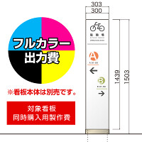 パネルサ 自立 PX-3015用印刷制作費 IJ出力＋UVマットラミネート加工込 【両面印刷】 ※看板本体別売※取付施工費含まず