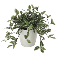 光触媒 人工観葉植物 造花 トラディスカンティア (高さ32cm)