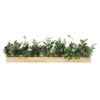 光触媒 人工観葉植物 造花 ウッドボックスDX (高さ27cm)