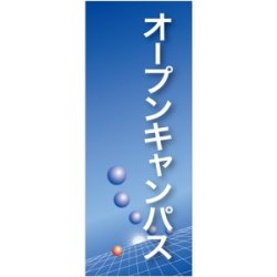 企業向けバナー オープンキャンパス ブルー(青)背景