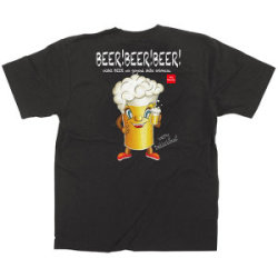 黒Tシャツ ビール キャラクター