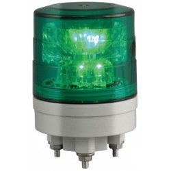 超小型LED回転灯 ニコミニ・スリム Φ45 緑 規格:3点留 (VL04S-024AG)など(1点)