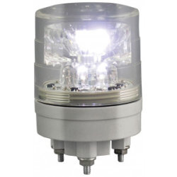 超小型LED回転灯 ニコミニ・スリム Φ45 白 規格:3点留 (VL04S-024AWC)など(1点)