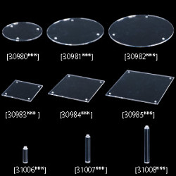 アクリルディスプレイテーブル　丸型・角型