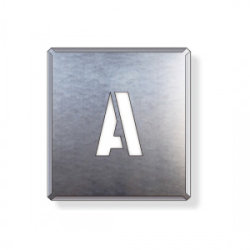 吹付け用アルファベットプレート 350×300 表示内容:A (349-12A)など(26点)