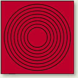 ゲージマーカー 目安マーキング 赤 110×110 10枚1組 (446-85)など(2点)