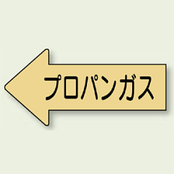 JIS配管識別方向ステッカー 左右矢印 フロンガス 10枚1組 (4サイズ有)