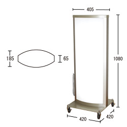 電飾アルミスタンド看板　RA-302 全高1080