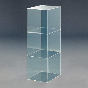 アクリル3連ボックス ガラス色 (30648***) - 店舗用品通販の