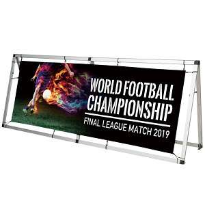 屋外用ワイドバナー Aフレーム W2400 - スタンド看板通販のサインモール