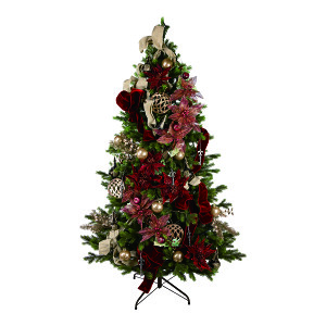 2024年商品】180cmツリーセットグレースポインセチア (No.046268