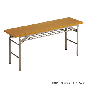 折りたたみテーブル （W1500/D450） チーク - 店舗用品通販の
