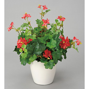 光触媒 人工観葉植物 紫陽花とデルフィニウム 光触媒 人工観葉植物 造花 ゼラニウム (高さ45cm) - 店舗用品