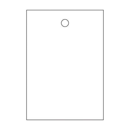 バルブ開閉札 55×40 10枚1組 両面印刷 表記:白無地 (155170)