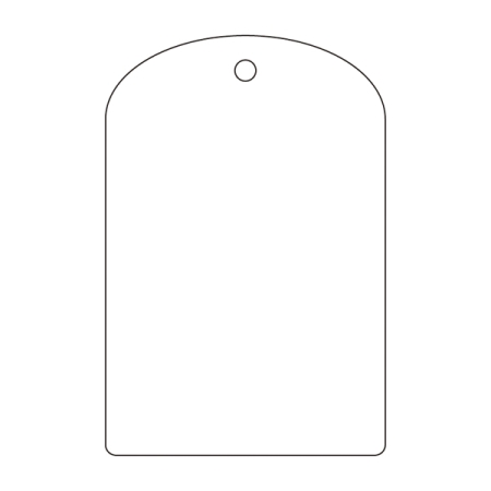 バルブ開閉札 60×40 10枚1組 両面表示 表記:白無地 (164040)