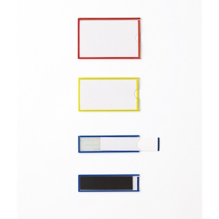 イージーケース(ハードマグネットタイプ) 10枚1組 61×92×3mm(本体) 枠カラー:黄 (305111)