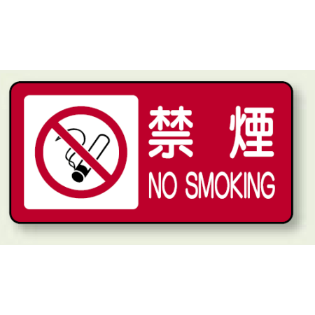 禁煙マーク付き禁煙 鉄板 250 500mm 8 安全用品 工事看板通販のサインモール