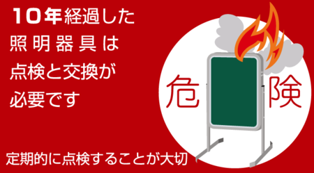 電飾看板にも使われる照明器具の寿命とは!?