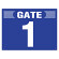 ゲート表示板 ヨコ GATE　 1 (305-300)