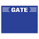 ゲート表示板 ヨコ GATE　 無地 (305-304)