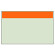 配管識別シート（大） 帯色：黄赤（マンセル値3.75YR 6.5/14） (414-03)