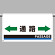 ワンタッチ取付標識(ワイドタイプ) 通路 (809-513)