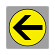 フロアカーペット用標識 矢印 大 黄 (819-573)