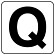 アルファベットステッカー(小)5枚入 Q (845-80Q)