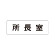 室名表示板 片面表示 所長室 (RS1-56)