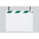 ポケットハンガー (結束バンドタイプ) A3ヨコ用 (緑/白) 枚数:5枚入 (340-39)