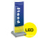 ADO-700系LED式電飾スタンド看板 ADO-700-2-LED カラー:シルバー (ADO-700-2-LED-S)