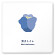 デザイナールームプレート　アパレル向け　ボタニカル 男子トイレ 白マットアクリル W150×H150 (AC-1515-AA-IM3-0103)