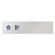 デザイナールームプレート　文字紺 会計 アルミ板 W250×H60 (AL-2560-HB-IM1-0216)