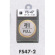 表示プレートH ドアサイン 丸型 ステンレス 外枠真鍮金色メッキ 表示:引 PULL (FS47-2)