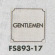 表示プレートH トイレ表示 ステンレス 80mm角 表示:GENTLEMEN (FS893-17)