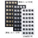 マグネット税抜価格シート カラー:黒地ゴールド文字 (32611GLD)