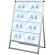 バリウスカードケーススタンド看板 A4横×8枚 (片面) (VACCSK-A4Y8K)