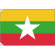 販促用国旗 ミャンマー サイズ:小 (23716)