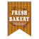 変形タペストリー FRESH BAKERY（リボンカット） カラー:茶 (5864)