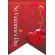バレンタイン (レッドベース) リボン型 ミニフラッグ(遮光・両面印刷) (61005)